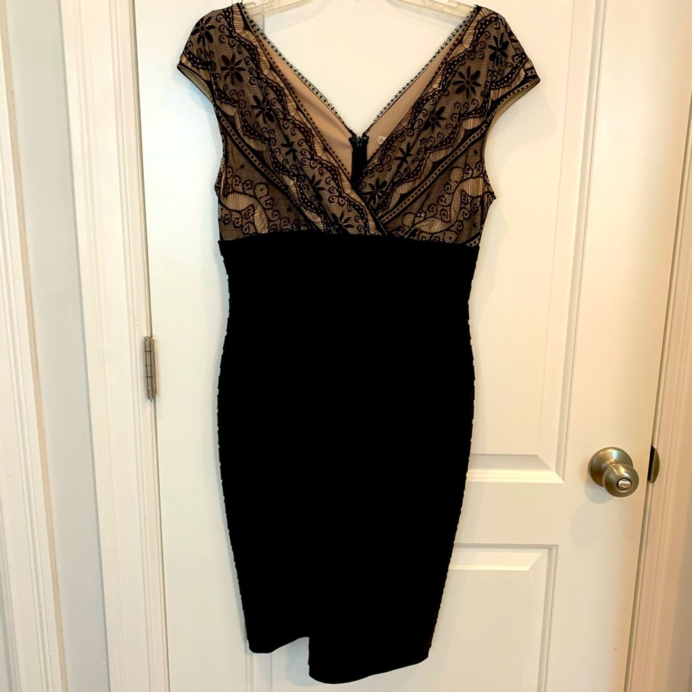 Signature Lana Black Cocktail Dress; size-10